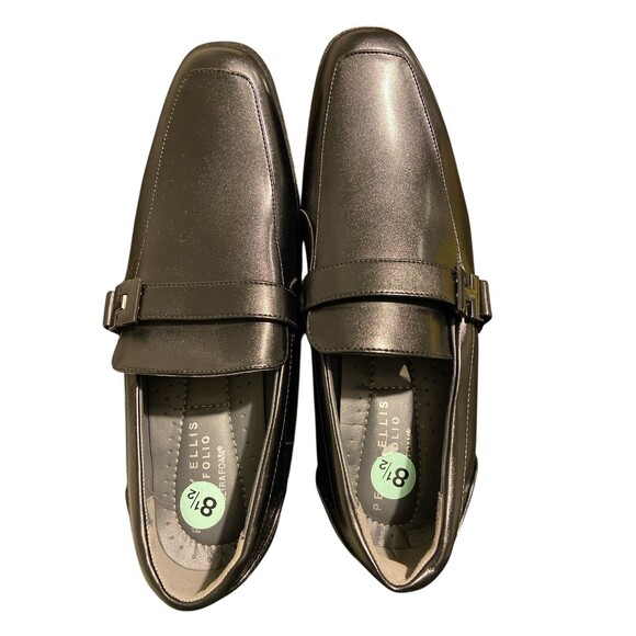 Perry Ellis Men’s Loafers Size 8.5 Dress Shoes Black Slip On Comfort Foam - Picture 5 of 9
